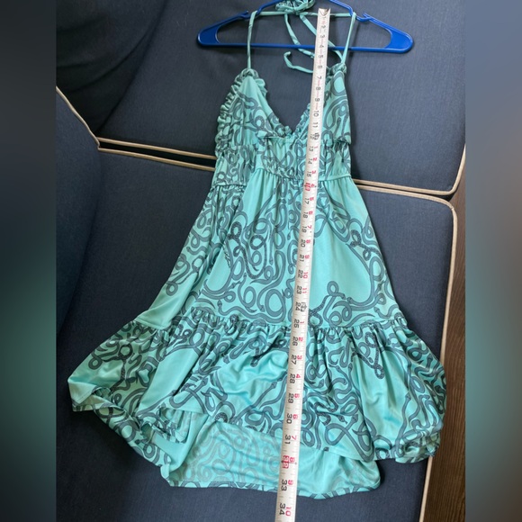 🏝️ Mara Hoffman Dress Small Teal - Picture 6 of 11